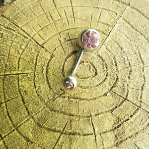 COPY - 16g stainless steel belly bar